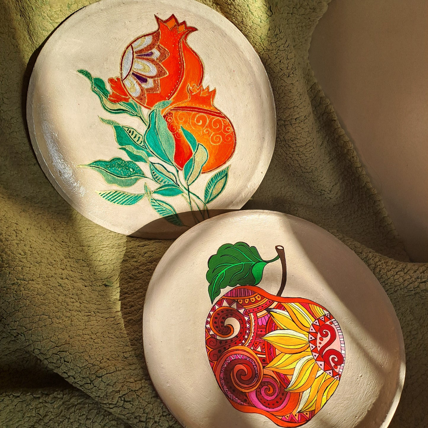 Pomegranates in Bloom