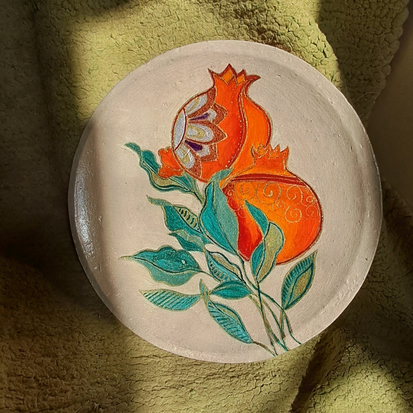 Pomegranates in Bloom