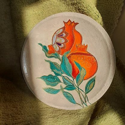 Pomegranates in Bloom